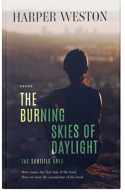 Front view of Premade Teen & Young Adult Book Cover - Soft Amber