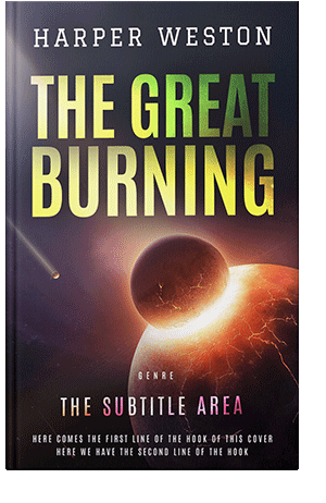 Pre Made Book Cover Harvest Gold