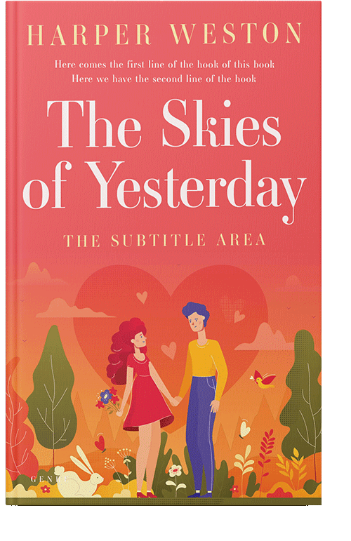 Front view of Burnt Sienna #23253 - Premade Romance Book Cover