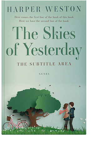 Pre Made Book Cover Gum Leaf