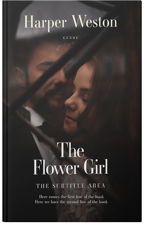 Front view of Cocoa Brown #23268 - Premade Romance Book Cover