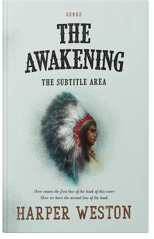 Front view of Premade Western Book Cover - Nebula