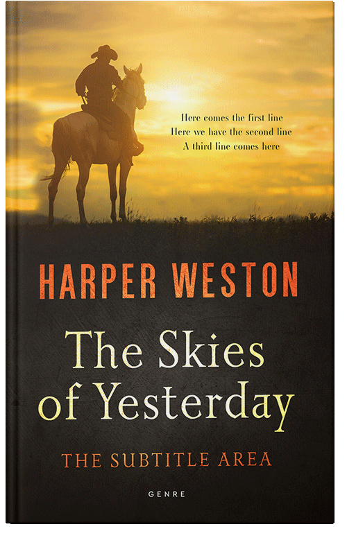 Front view of Premade Action & Adventure Book Cover - Eternity