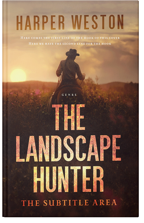 Front view of Gold Sand #23283 - Premade Action & Adventure Book Cover