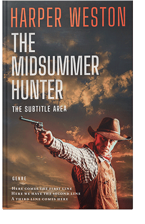 Pre Made Book Cover Taupe