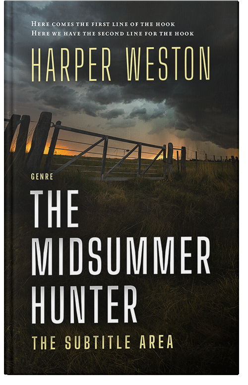 Front view of Rangoon Green #23300 - Premade Western Book Cover