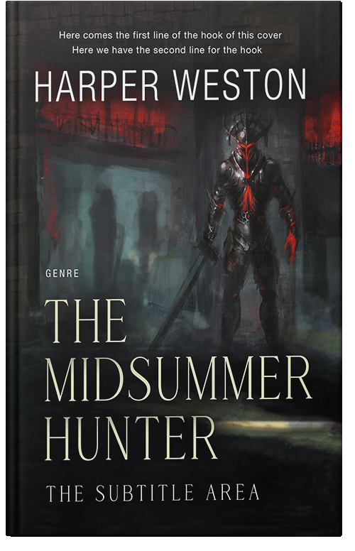 Front view of Shark #23306 - Premade Fantasy Book Cover