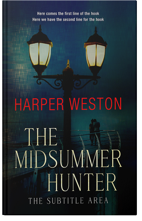 Front view of Black Pearl #23312 - Premade Romance Book Cover