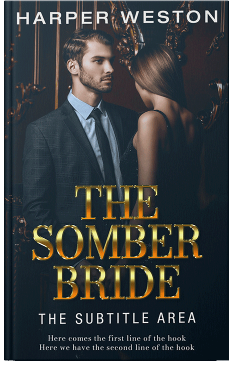 Front view of Ebony #23320 - Premade Romance Book Cover | BookCoverZone