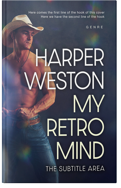 Front view of Ebony Clay #23326 - Premade Erotica Book Cover