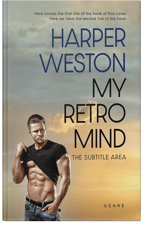 Front view of Premade Erotica Book Cover - Heathered Gray