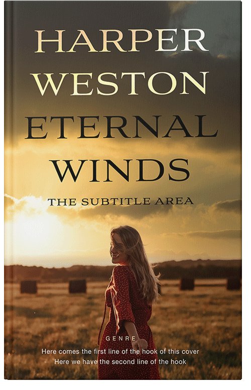 Front view of Metallic Bronze #23334 - Premade Romance Book Cover