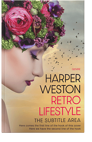 Pre Made Book Cover Tan