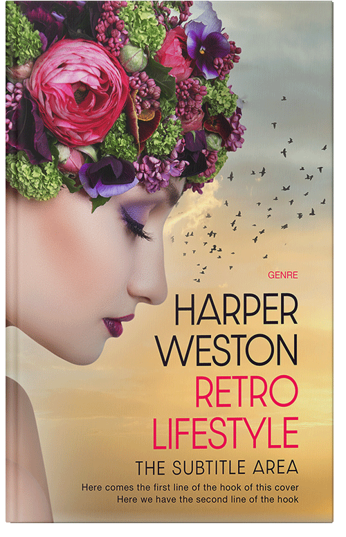 Front view of Premade Romance Book Cover - Tan