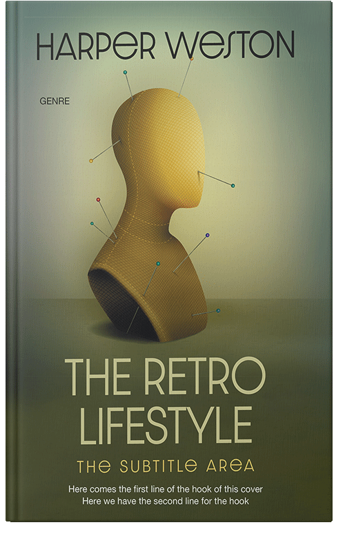 Front view of Go Ben #23340 - Premade Abstract Book Cover