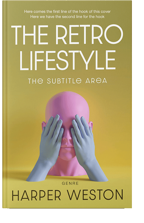 Front view of Husk #23346 - Premade Abstract Book Cover