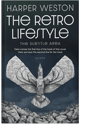 Pre Made Book Cover Silver