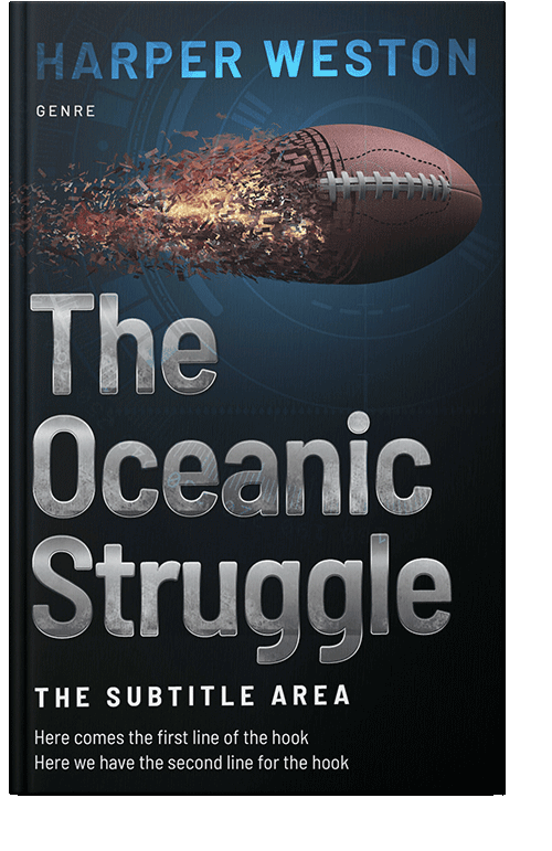 Front view of Martini #23370 - Premade Action & Adventure Book Cover