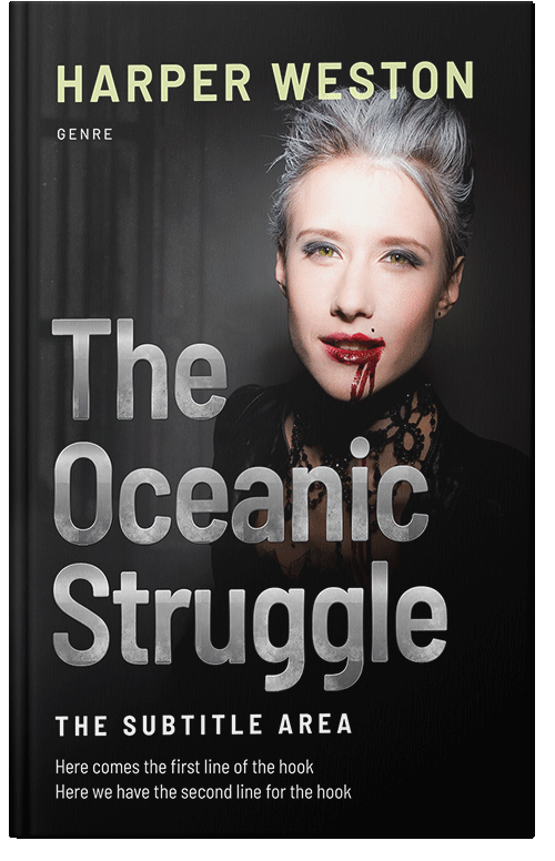 Front view of Premade Horror Book Cover - Tea