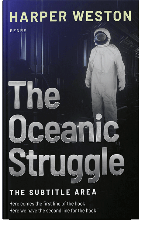 Front view of Gray Nickel #23374 - Premade Apocalyptica Book Cover