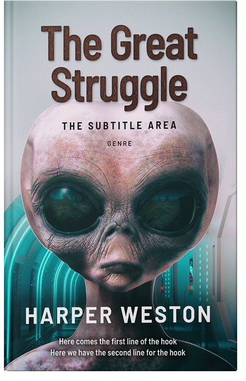 Front view of Te Papa Green #23380 - Premade Science Fiction Book Cover