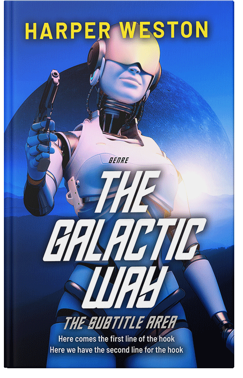 Front view of Swiss Coffee #23382 - Premade Science Fiction Book Cover