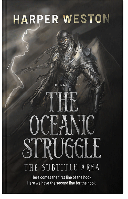 Front view of Zeus #23385 - Premade Fantasy Book Cover