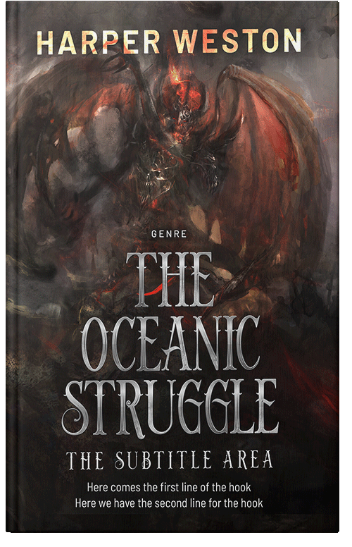 Front view of Premade Fantasy Book Cover - Cocoa Brown