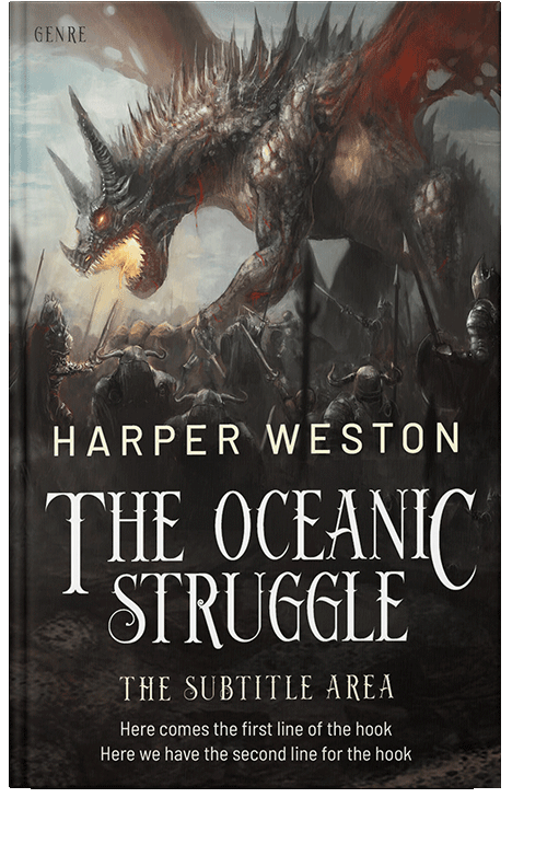 Front view of Zeus #23395 - Premade Fantasy Book Cover