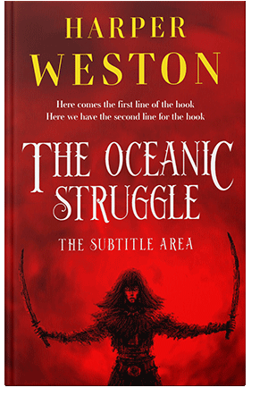 Pre Made Book Cover Red Berry