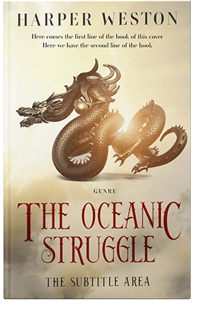 Pre Made Book Cover Stark White