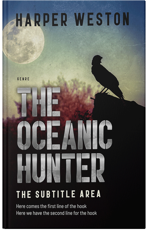 Front view of Thunder #23411 - Premade Horror Book Cover