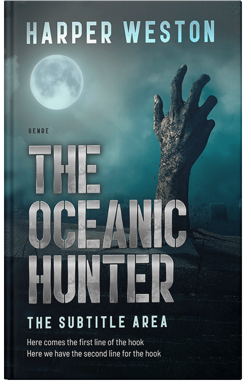 Front view of Gable Green #23412 - Premade Apocalyptica Book Cover