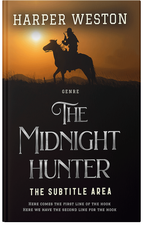 Front view of Premade Action & Adventure Book Cover - Tussock