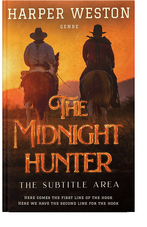 Front view of Zest #23421 - Premade Action & Adventure Book Cover