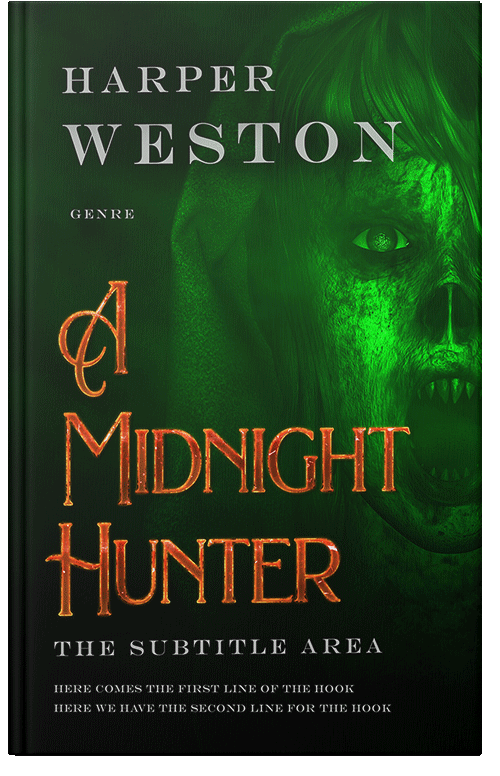 Front view of Pine Tree #23428 - Premade Horror Book Cover