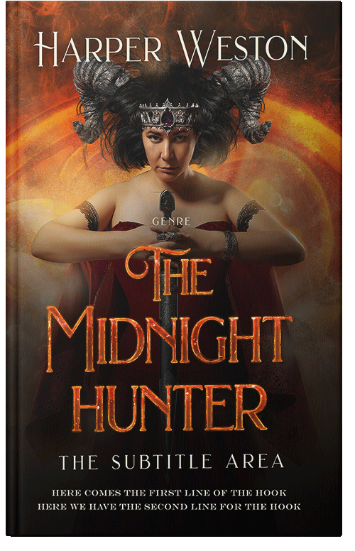 Front view of Raw Sienna #23431 - Premade Fantasy Book Cover