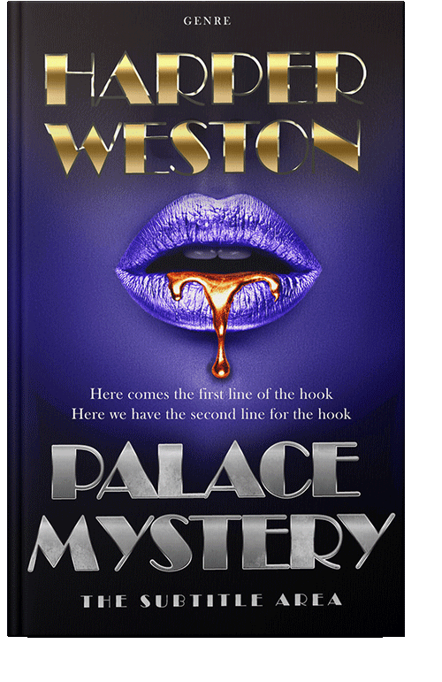 Front view of Ebony #23449 - Premade Erotica Book Cover