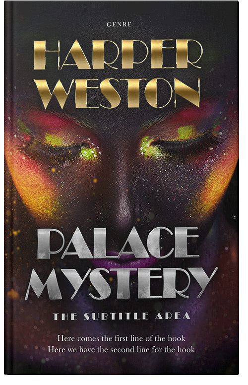 Front view of Cocoa Brown #23453 - Premade Fantasy Book Cover