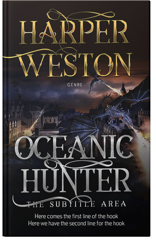 Front view of Cinder #23459 - Premade Fantasy Book Cover