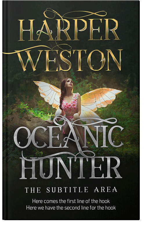 Front view of Premade Romance Book Cover - Indian Khaki