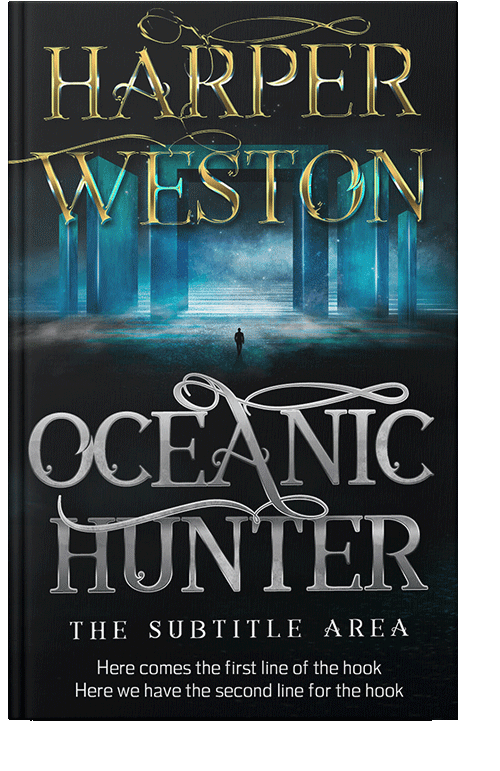 Front view of Eagle #23466 - Premade Science Fiction Book Cover