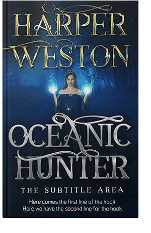 Pre Made Book Cover Black Pearl