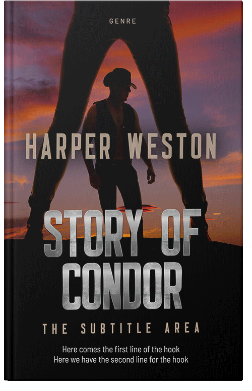 Front view of Premade Western Book Cover - Gondola