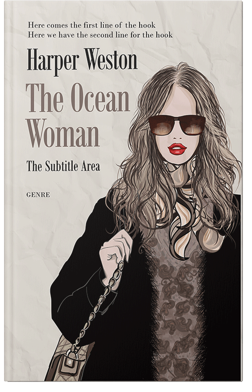 Front view of Premade Chick Lit Book Cover - Zeus