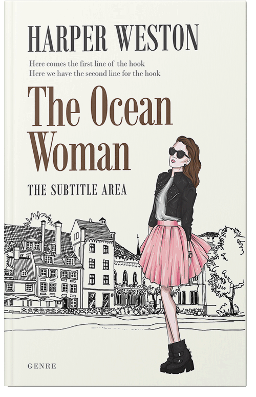 Front view of Taupe #23492 - Premade Travel Book Cover