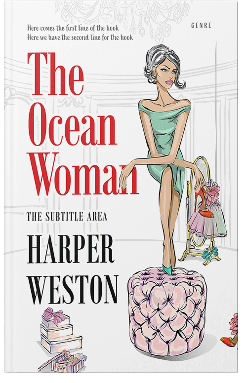 Front view of Premade Chick Lit Book Cover - Pearl Bush