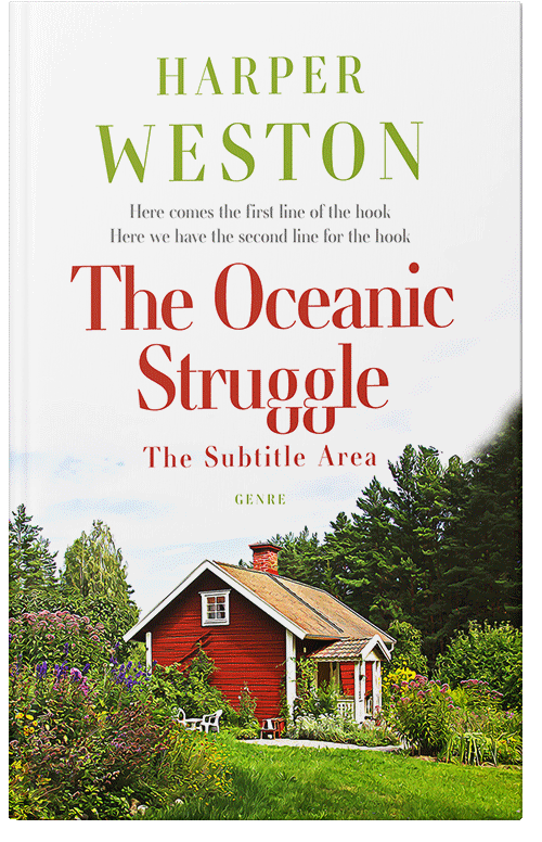 Front view of Sushi #23501 - Premade Literary Fiction Book Cover