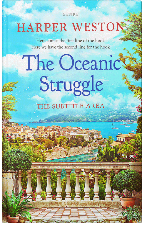 Front view of Jagged Ice #23503 - Premade Literary Fiction Book Cover