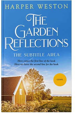 Pre Made Book Cover Curious Blue